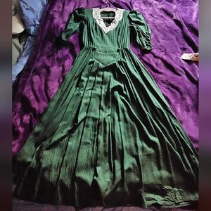 vintage paris green dress